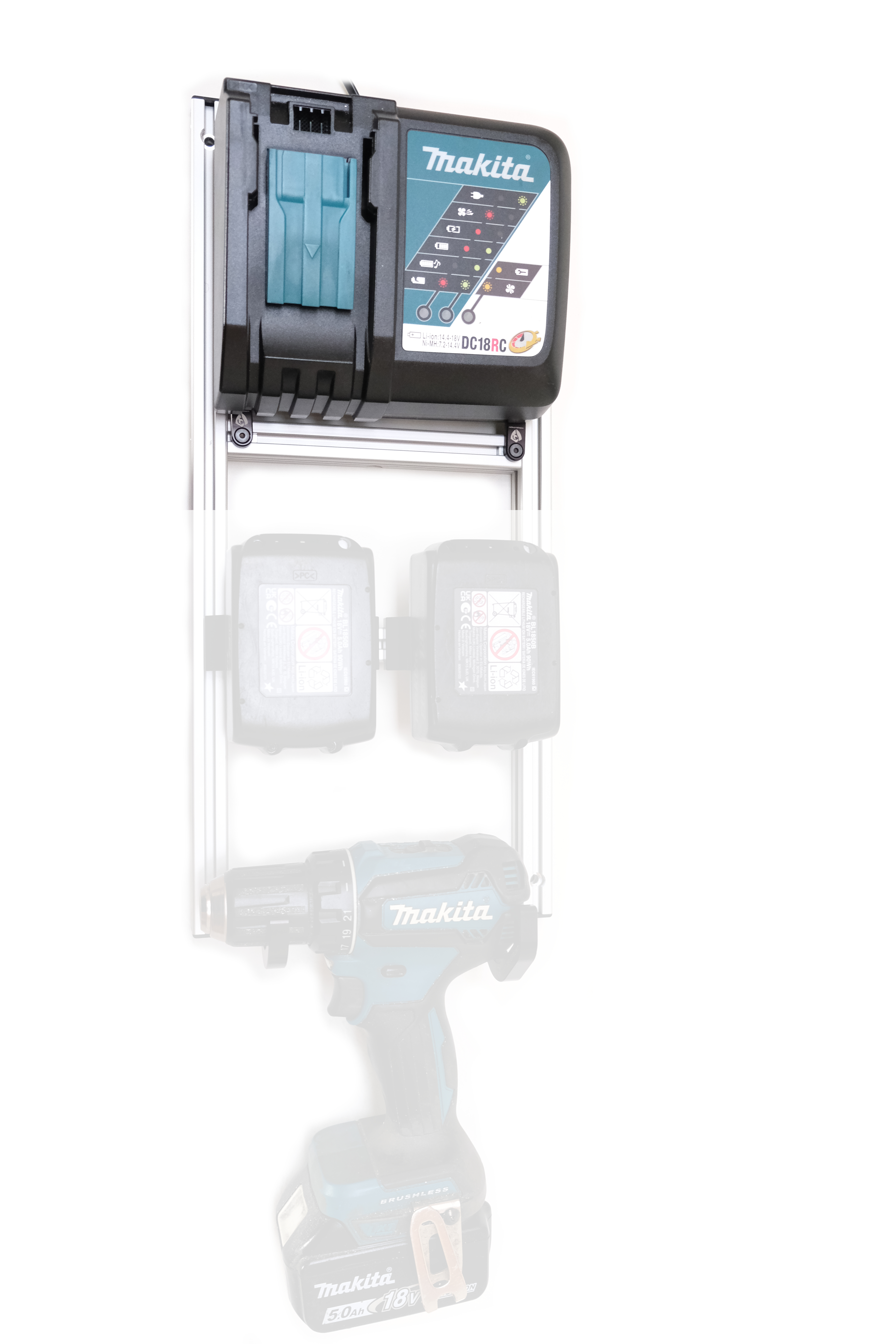 Akku- Ladegerät-Wandhalter Makita 18V